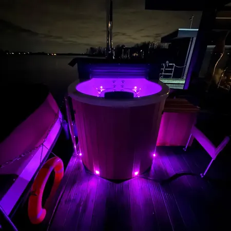 Exclusieve Houseboat La Mare 12 X 5 Meter Met Sauna, Hottup En Airco Botel *