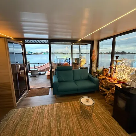 Exclusieve Houseboat La Mare 12 X 5 Meter Met Sauna, Hottup En Airco